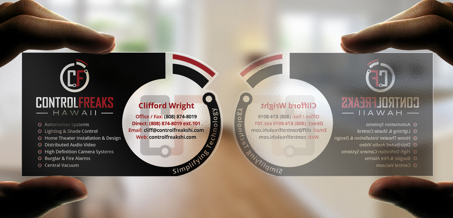 Business Card Design by Nelsur for Control Freaks Hawaii | Design #3991061