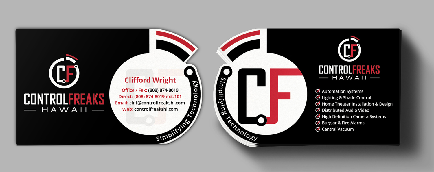 Business Card Design by Nelsur for Control Freaks Hawaii | Design #4022740
