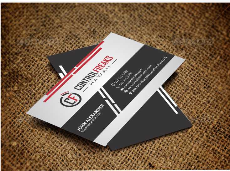 Diseño de Tarjeta de Presentación por AwsomeD para Control Freaks Hawaii | Diseño #4008720
