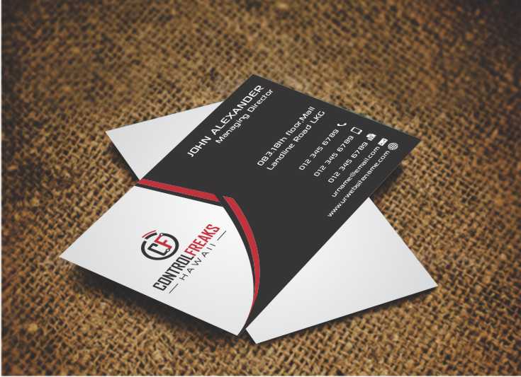 Diseño de Tarjeta de Presentación por AwsomeD para Control Freaks Hawaii | Diseño #4008722