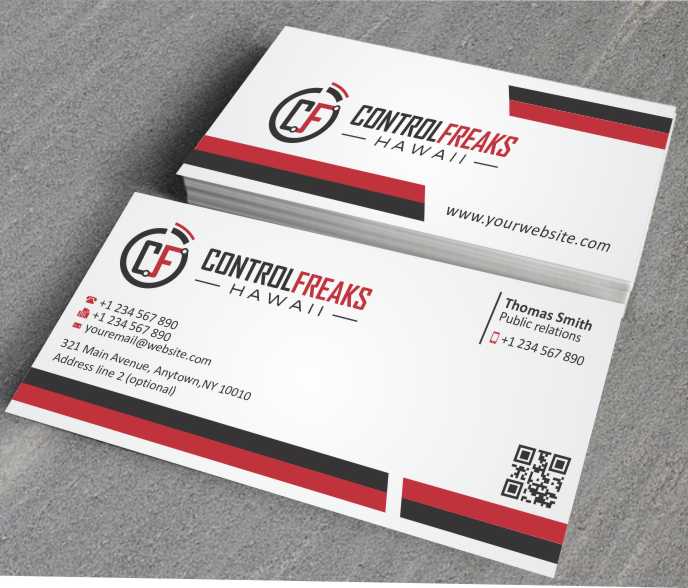 Business Card Design by AwsomeD for Control Freaks Hawaii | Design #4008723
