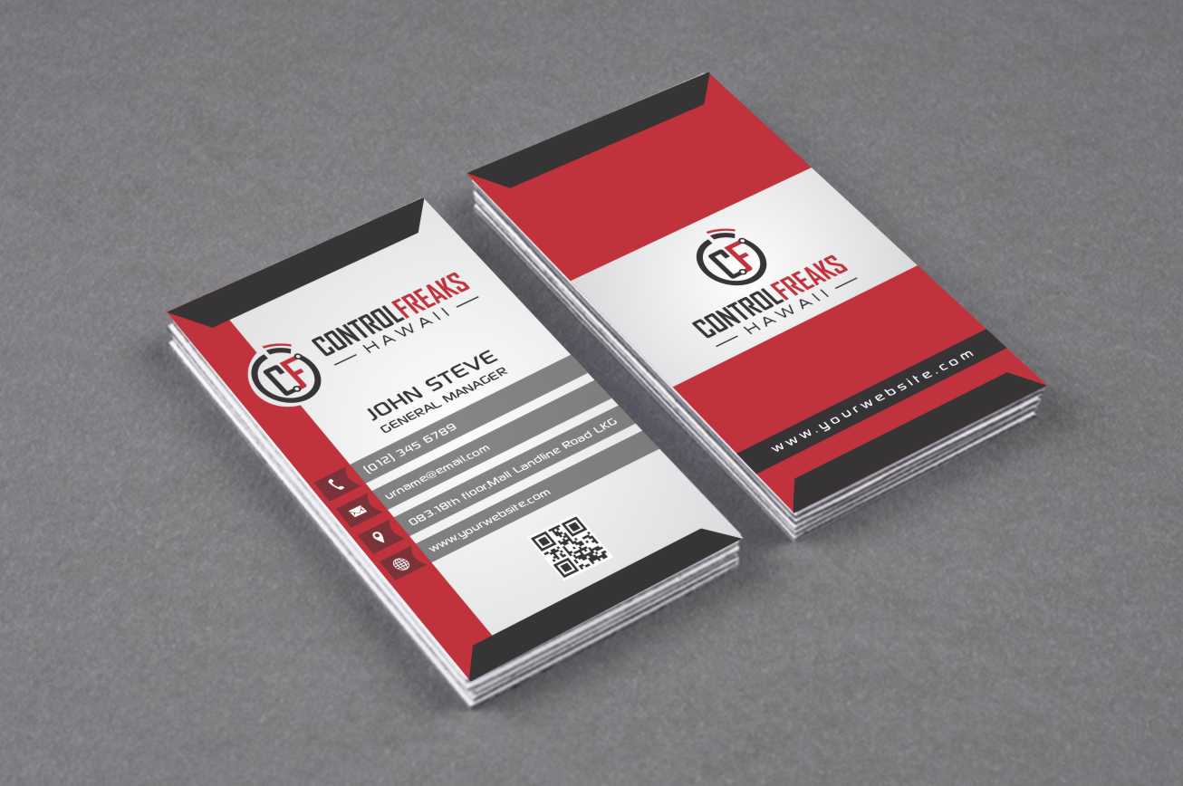 Diseño de Tarjeta de Presentación por AwsomeD para Control Freaks Hawaii | Diseño #4008724