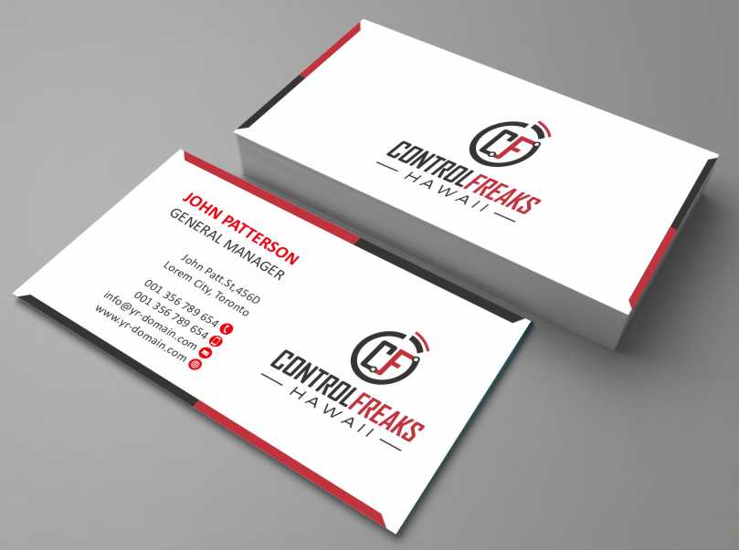 Business Card Design by AwsomeD for Control Freaks Hawaii | Design #4008725