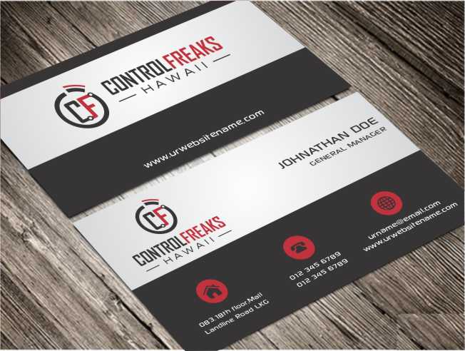 Business Card Design by AwsomeD for Control Freaks Hawaii | Design #4008726