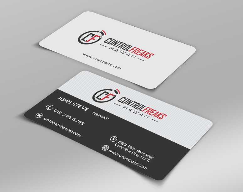 Diseño de Tarjeta de Presentación por AwsomeD para Control Freaks Hawaii | Diseño #4008728