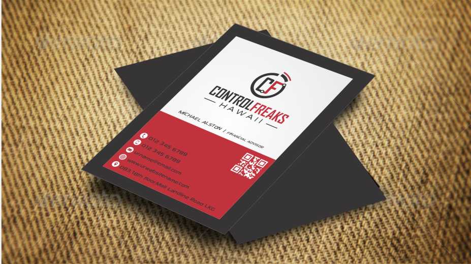 Diseño de Tarjeta de Presentación por AwsomeD para Control Freaks Hawaii | Diseño #4008732