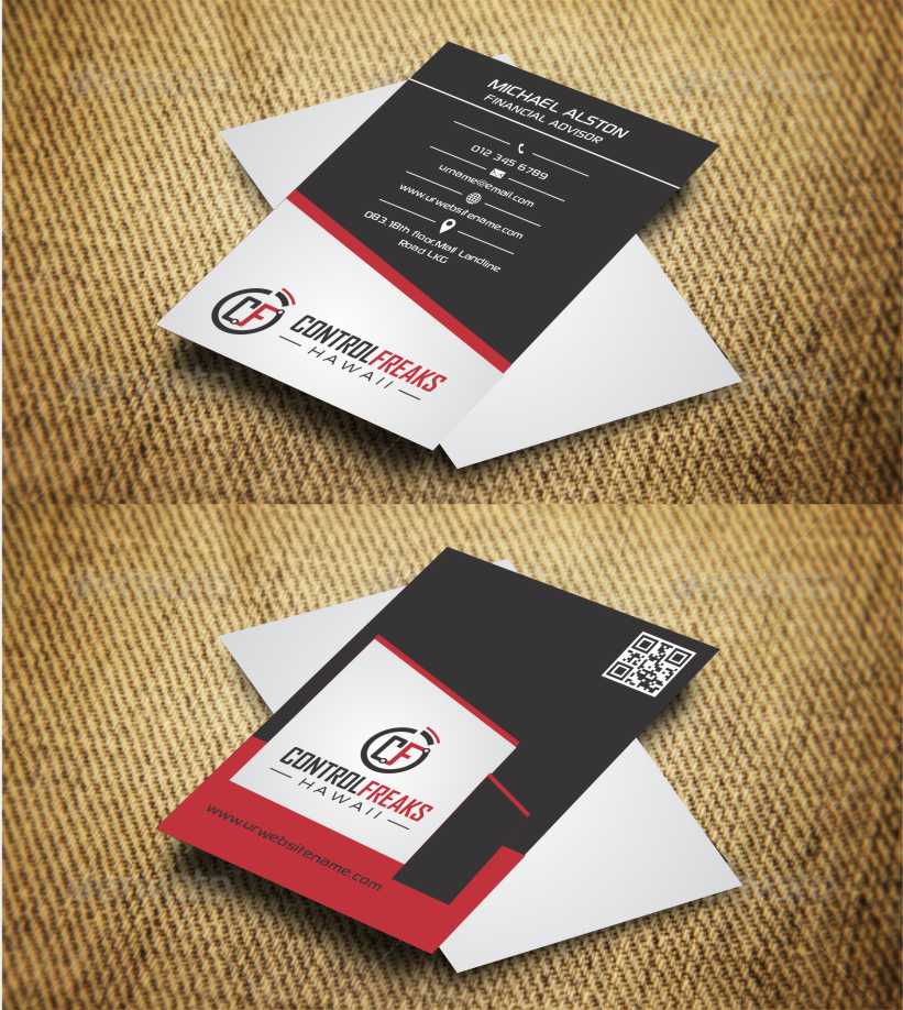 Diseño de Tarjeta de Presentación por AwsomeD para Control Freaks Hawaii | Diseño #4008735