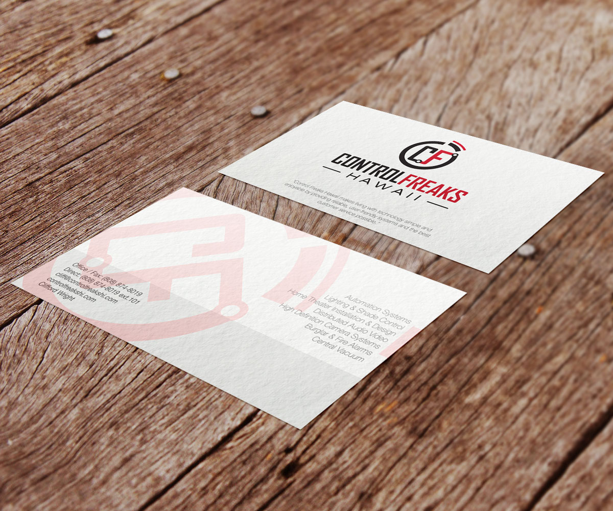 Business Card Design by E.Ali for Control Freaks Hawaii | Design #4033567