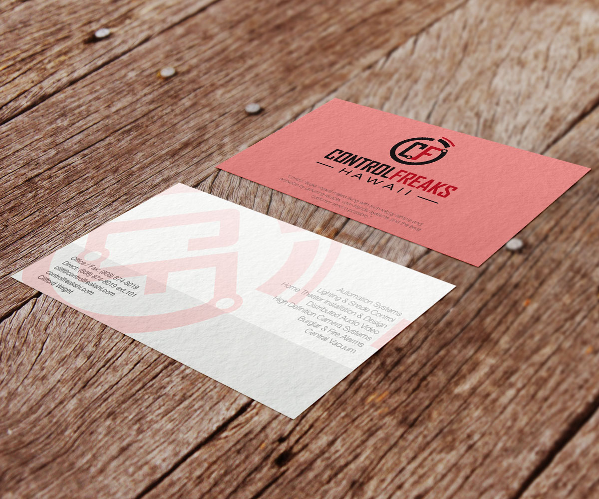 Business Card Design by E.Ali for Control Freaks Hawaii | Design #4035462