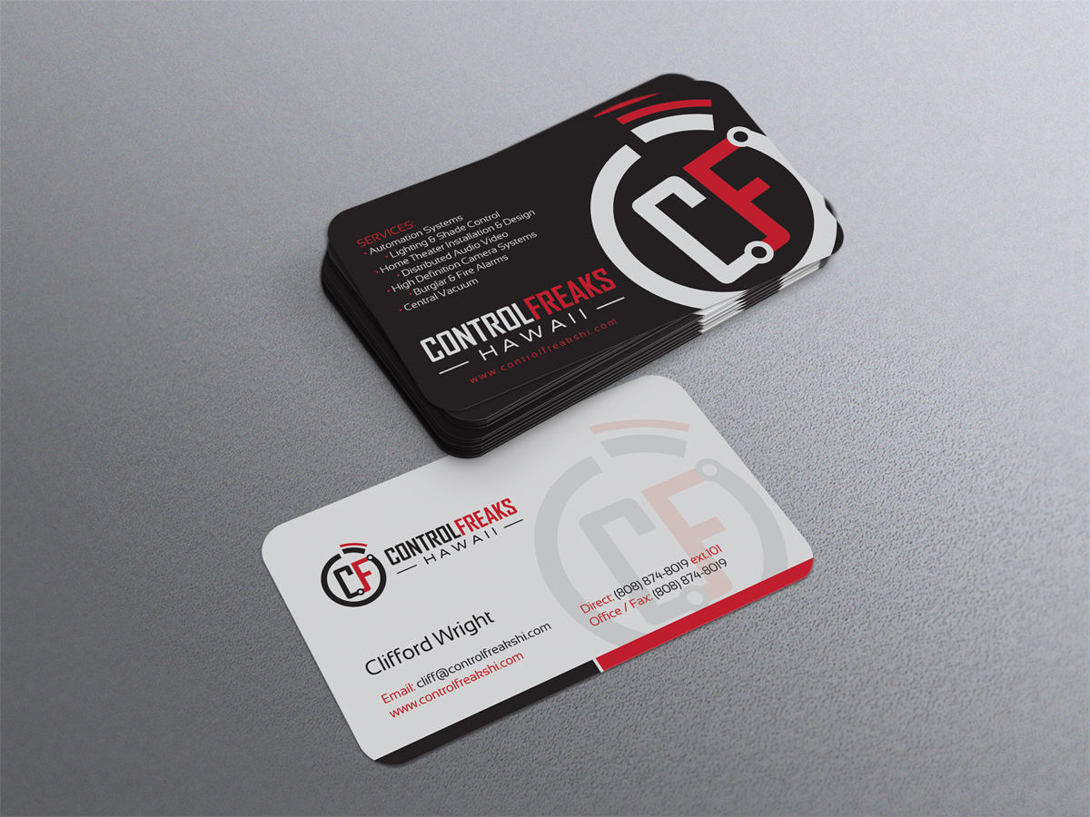 Business Card Design by diRtY.EMM for Control Freaks Hawaii | Design #3985960