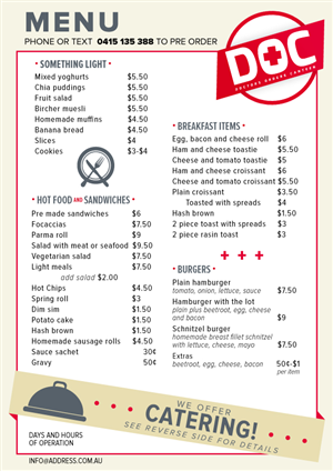 Menu Design by Z_AsInZebra for this project | Design: #3812102