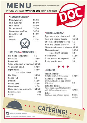 Menu Design by Z_AsInZebra for this project | Design: #3813435