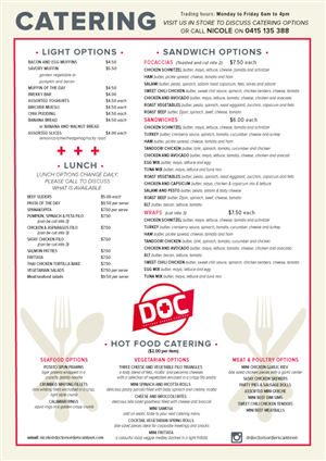 Menu Design by Z_AsInZebra for this project | Design #3813442