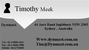 Business Card Design by athingz for Dynmast Pty Ltd | Design: #3808260