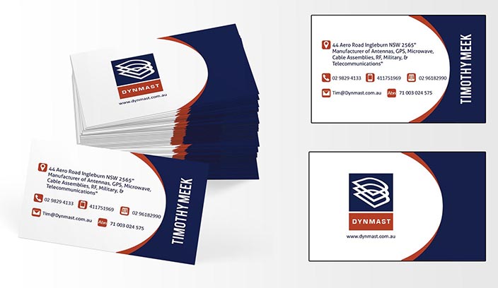 Business Card Design by confidentgroup for Dynmast Pty Ltd | Design #3821366