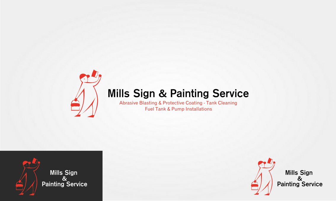 Logo Design by GeorgeLogoDesign for Mills Sign & Painting Service | Design #3801873
