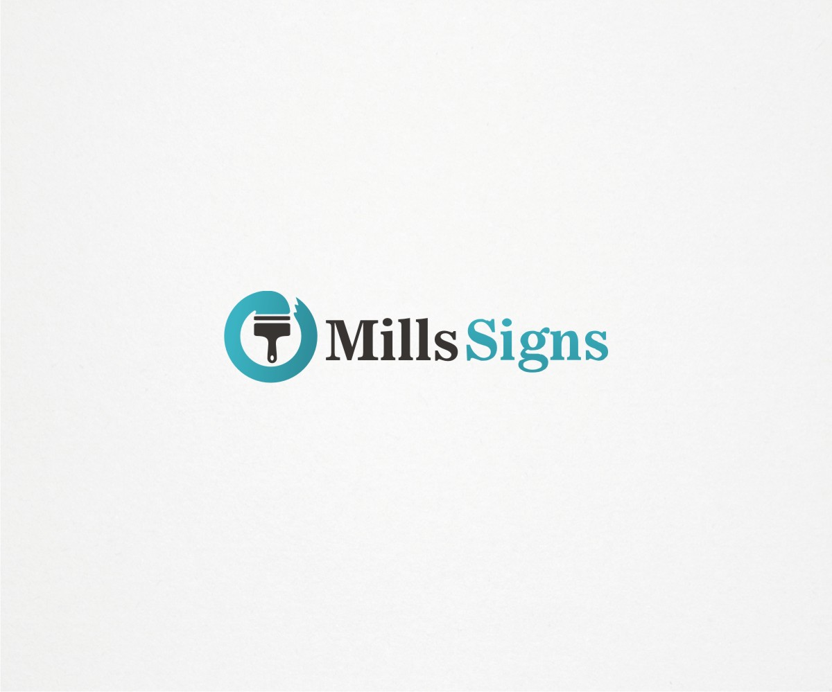 Diseño de Logo por fathermonstercustom para Mills Sign & Painting Service | Diseño #3889886