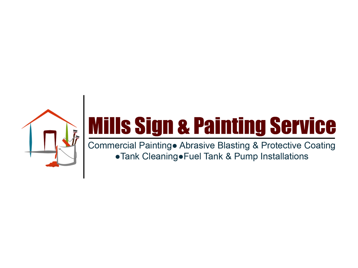 Logo Design by Abbin Joseph Thomas for Mills Sign & Painting Service | Design #3822157