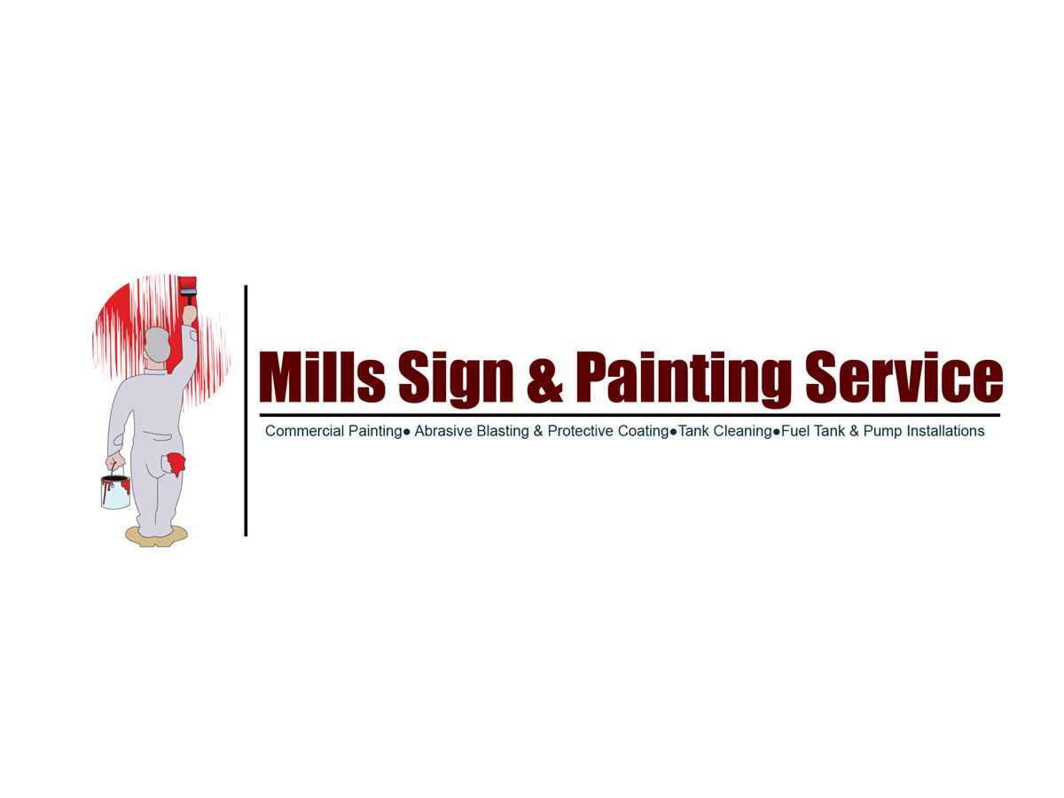 Diseño de Logo por Abbin Joseph Thomas para Mills Sign & Painting Service | Diseño #3829791