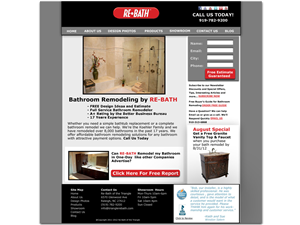 Web-Design von PAGEMonkey Design für Re-Bath of the Triad Triangle Wilmington | Design: #1011436