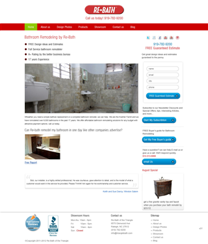 Web-Design von pb für Re-Bath of the Triad Triangle Wilmington | Design: #1017954