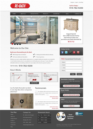 Web-Design von pb für Re-Bath of the Triad Triangle Wilmington | Design: #1017957