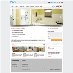Web-Design von pb für Re-Bath of the Triad Triangle Wilmington | Design: #1017960