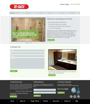 Web-Design von VangelTzo für Re-Bath of the Triad Triangle Wilmington | Design: #1016551