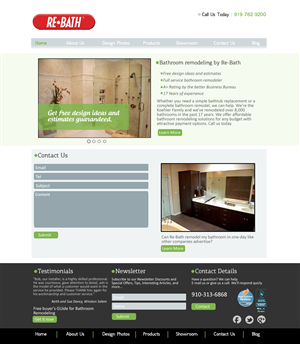 Web-Design von VangelTzo für Re-Bath of the Triad Triangle Wilmington | Design: #1016581