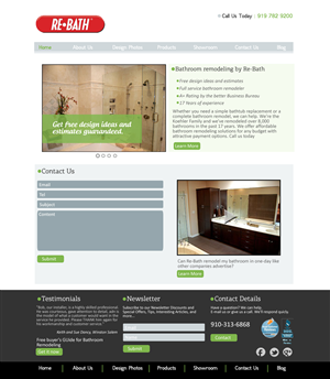 Diseño Web por VangelTzo para Re-Bath of the Triad Triangle Wilmington | Diseño: #1016582