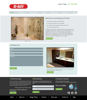 Web-Design von VangelTzo für Re-Bath of the Triad Triangle Wilmington | Design: #1017097