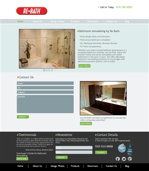 Diseño Web por VangelTzo para Re-Bath of the Triad Triangle Wilmington | Diseño: #1017100
