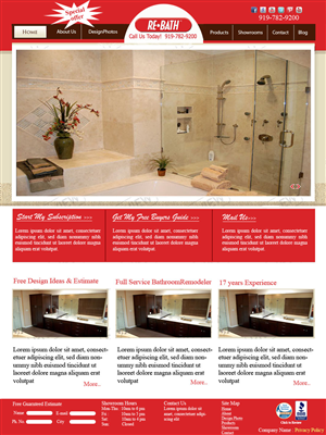 Diseño Web por amu para Re-Bath of the Triad Triangle Wilmington | Diseño #1010480