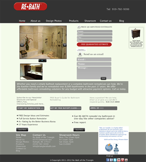 Web-Design von appostolis für Re-Bath of the Triad Triangle Wilmington | Design: #1023809
