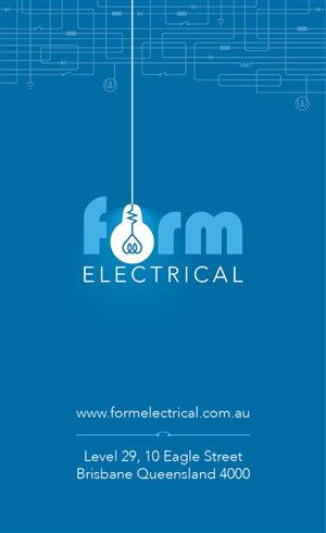 Business Card Design by hailuu for Form Electrical | Design: #3811511
