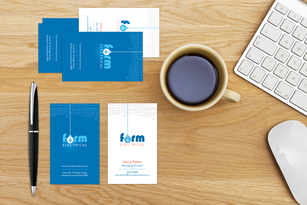 Business Card Design by hailuu for Form Electrical | Design: #3821429