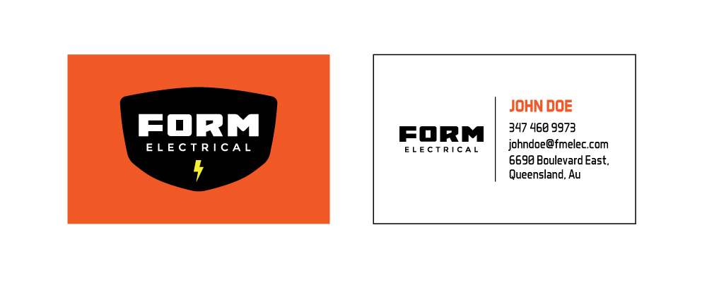 Business Card Design by blice_one for Form Electrical | Design #3810981