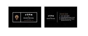 Business Card Design by blice_one for Form Electrical | Design #3816822