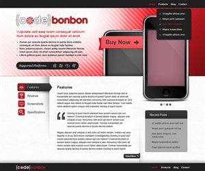 Design de Page d'Accueil par LFS Designs pour CodeBonbon Inc. | Design #129721