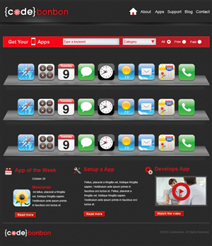 Landing Page Design by jhingrhed for CodeBonbon Inc. | Design: #128513