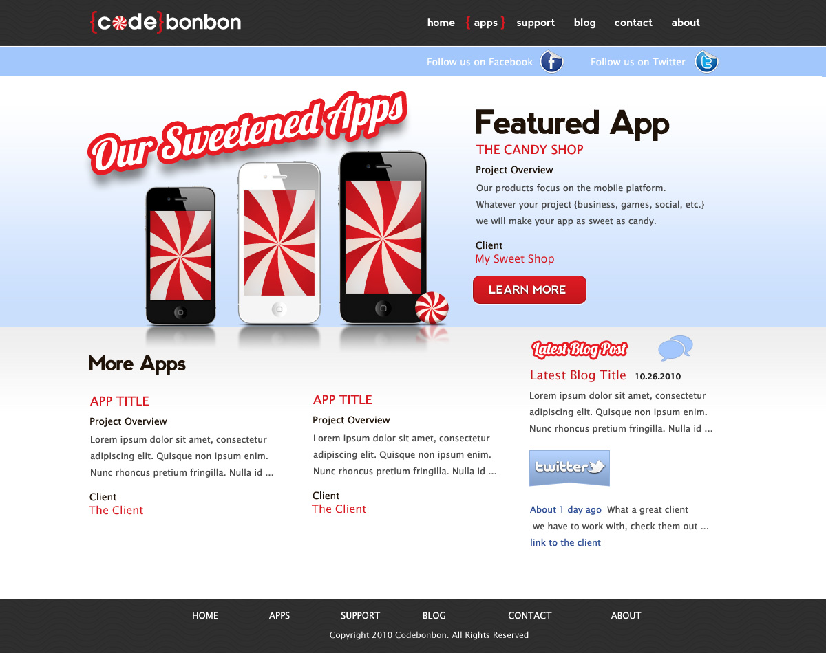 Landing Page Design by Fielding Ideas for CodeBonbon Inc. | Design #130148