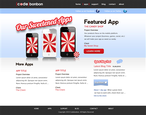 Landing Page Design by Fielding Ideas for CodeBonbon Inc. | Design: #130148
