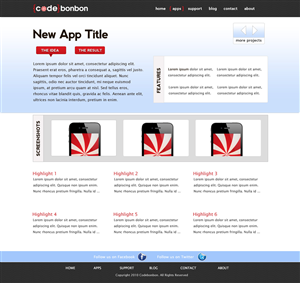 Landing Page Design by Fielding Ideas for CodeBonbon Inc. | Design: #132376