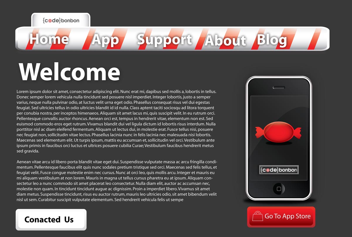 Landing Page-Design von kate keiley für CodeBonbon Inc. | Design #127354