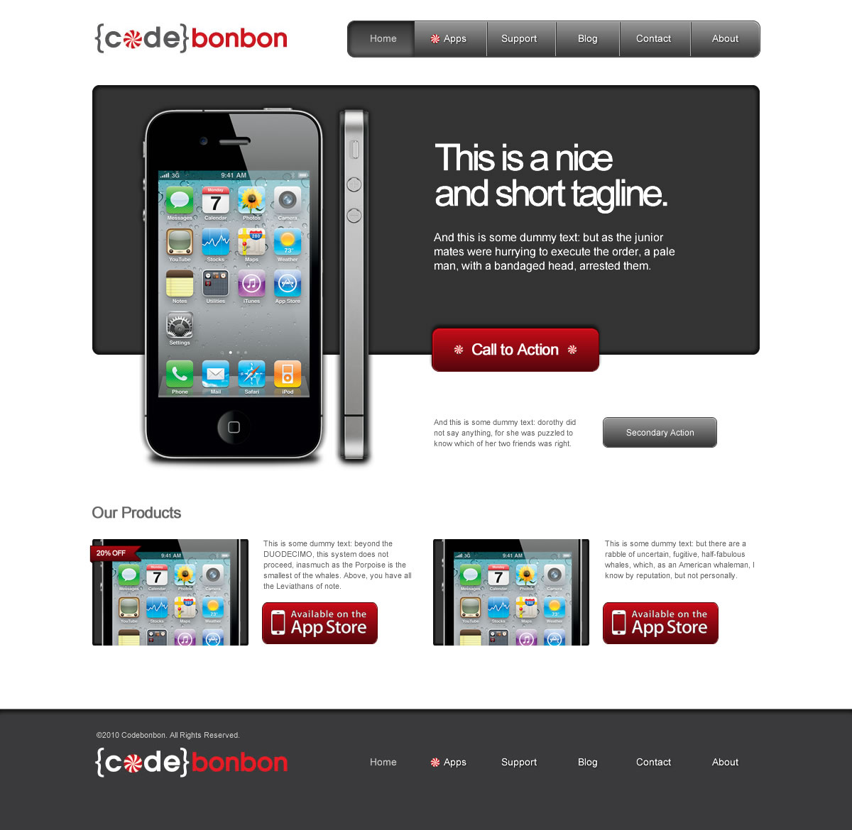 Design de Page d'Accueil par Argentinian Freelancer pour CodeBonbon Inc. | Design #124213
