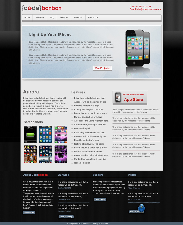 Landing Page Design by LogoDesigns.ae for CodeBonbon Inc. | Design #125165