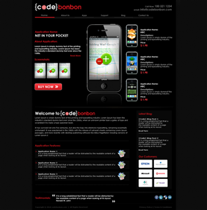 Design de Page d'Accueil par LogoDesigns.ae pour CodeBonbon Inc. | Design : #128077