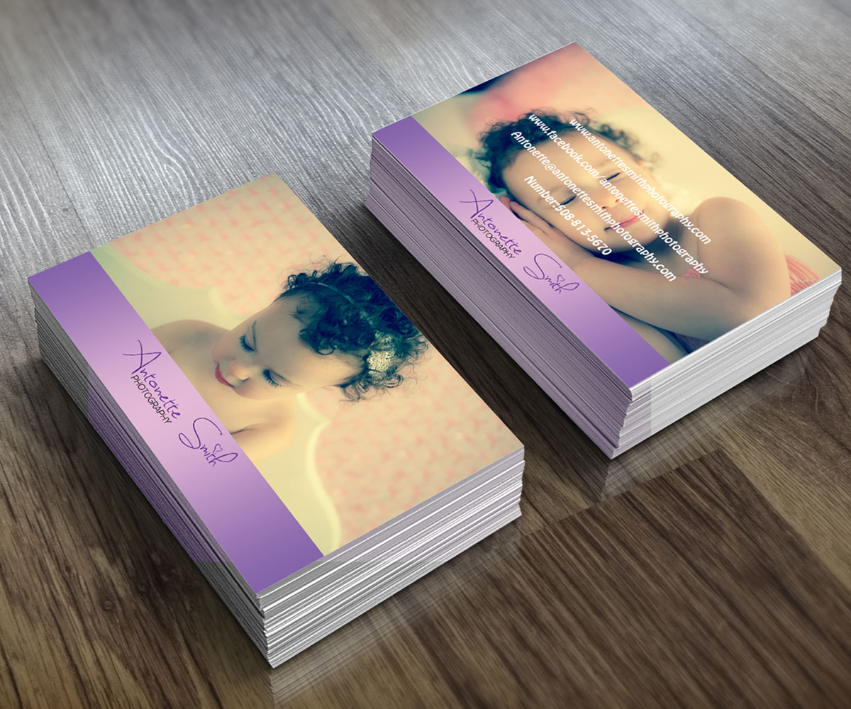 Diseño de Tarjeta de Presentación por LGD para Antonette Smith Photography | Diseño #3816702