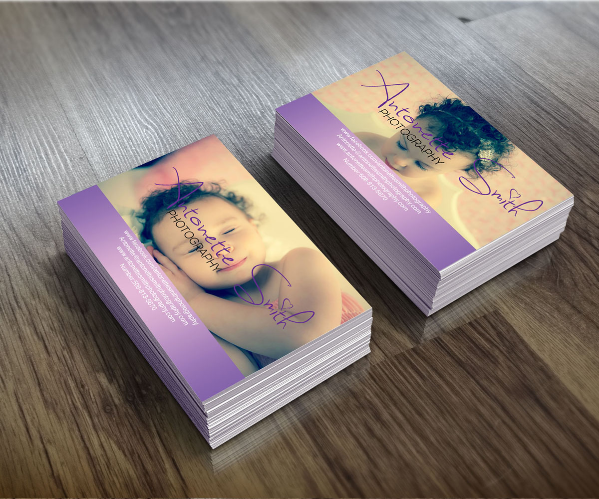 Business Card Design by LGD for Antonette Smith Photography | Design #3816708