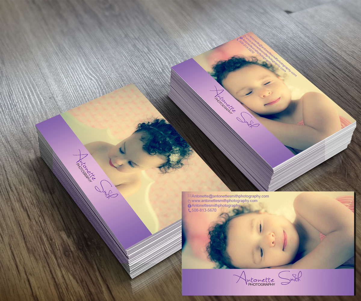 Diseño de Tarjeta de Presentación por LGD para Antonette Smith Photography | Diseño #3817201